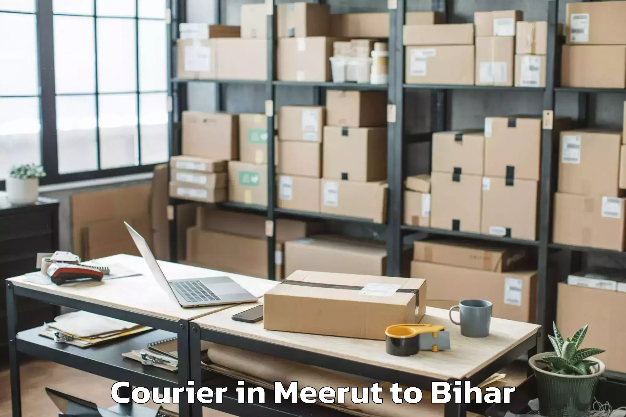 Hassle-Free Meerut to Dharhara Courier